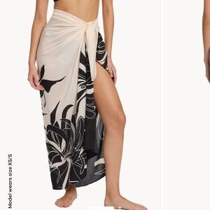Floral Print Women's Swim Cover-Up